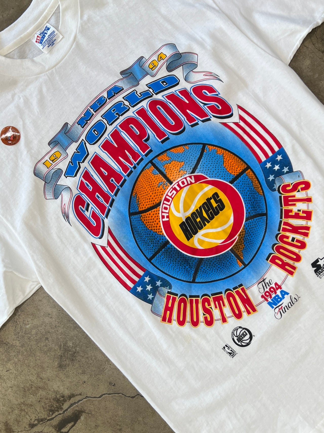 Starter 1994 Houston Rockets World Champions Tee
