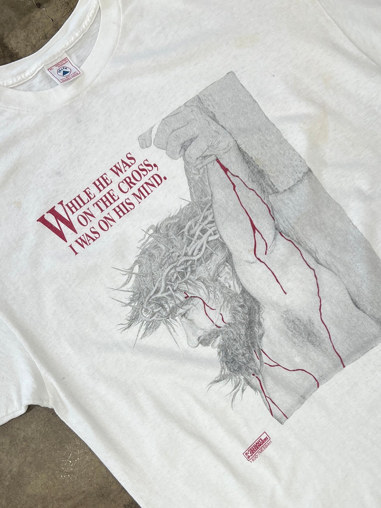 Jesus on the Cross on His Mind Messiah Religious Tee