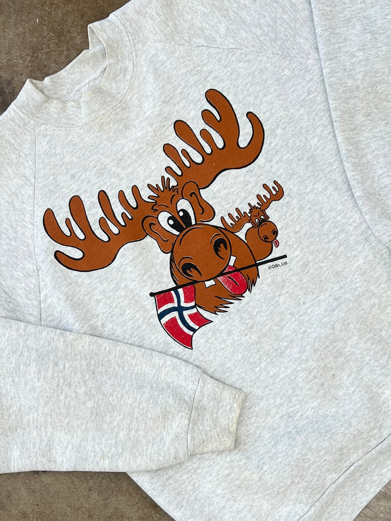 Norway Flag Moose Crewneck