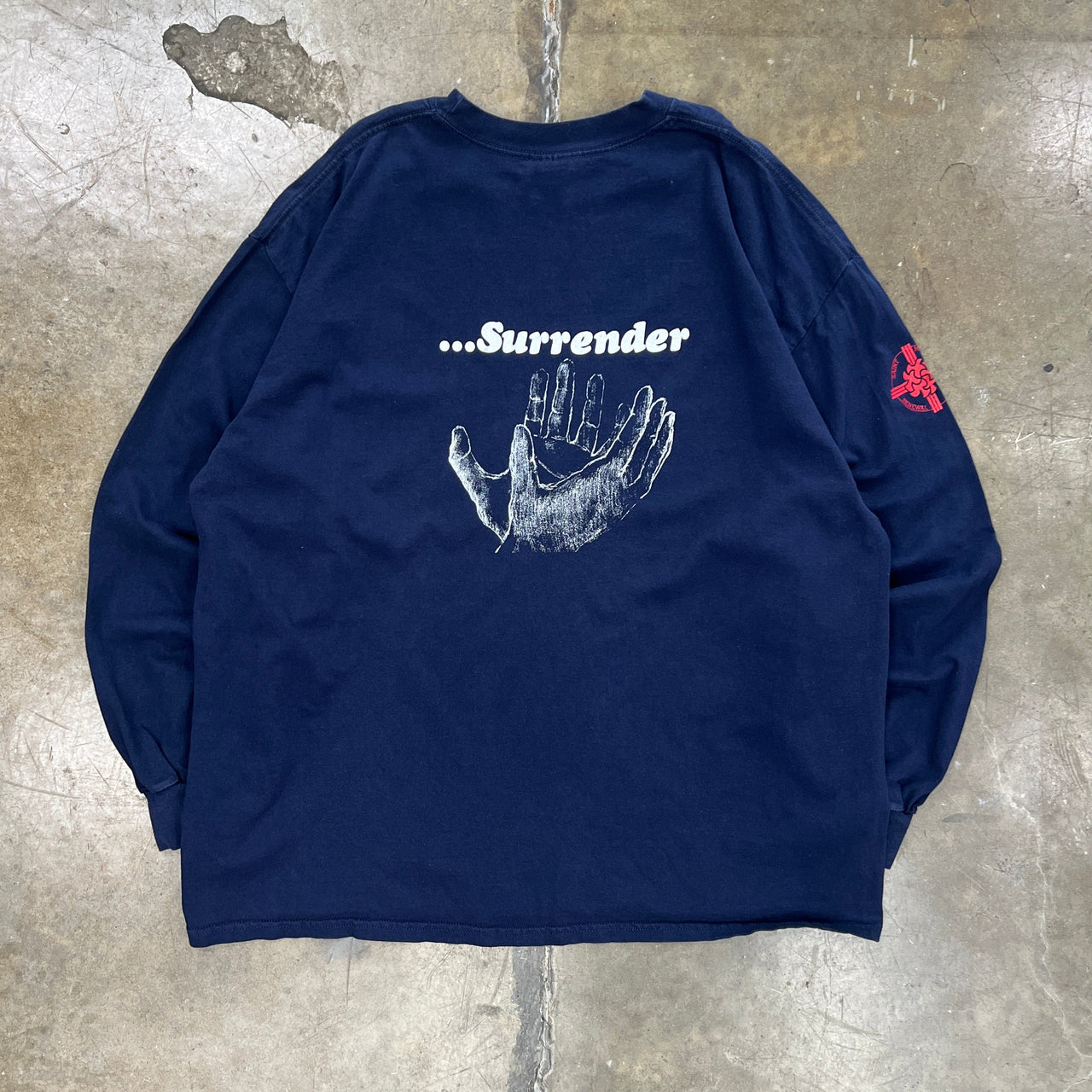 Take My Hands Surrender Jesus Religious Tee LS