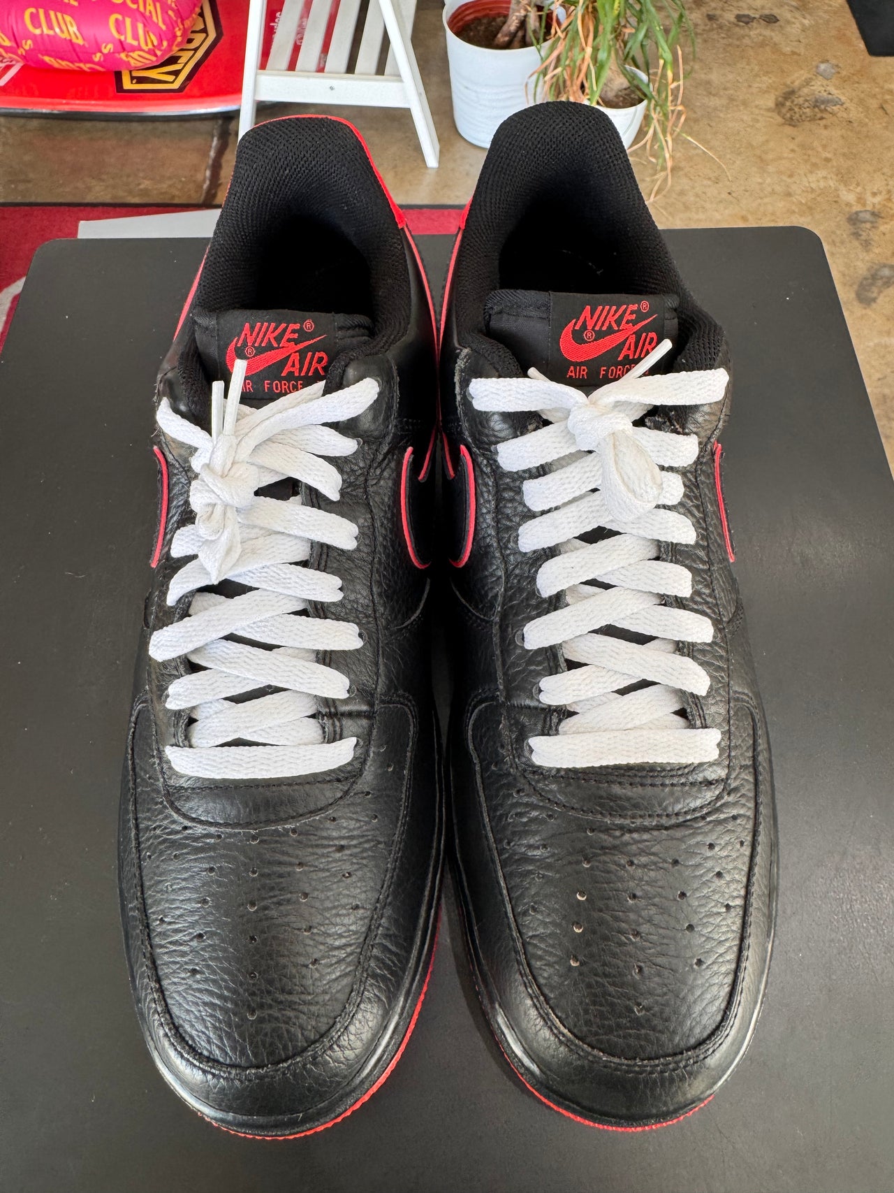 Nike Air Force 1 Low Black Red (2012)