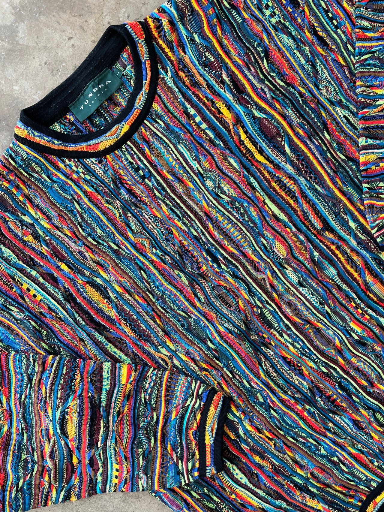 90s Tundra Canada Coogi Style Knit Sweater