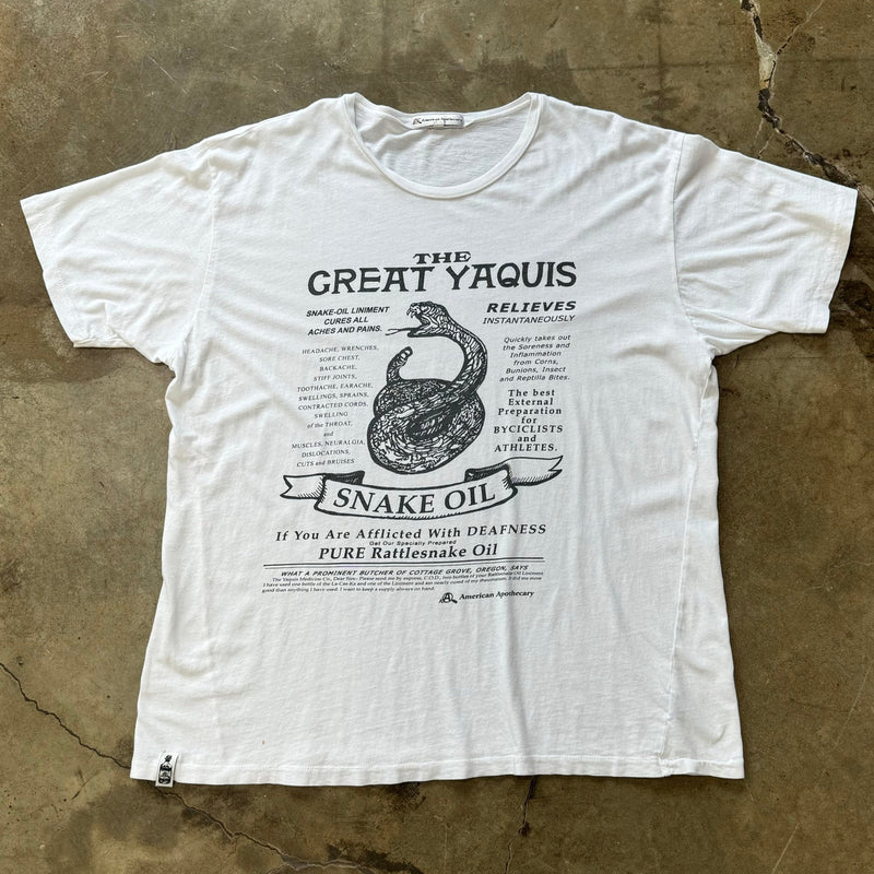 Vintage The Great Yaquis Rattlesnake Oil Tee XXL