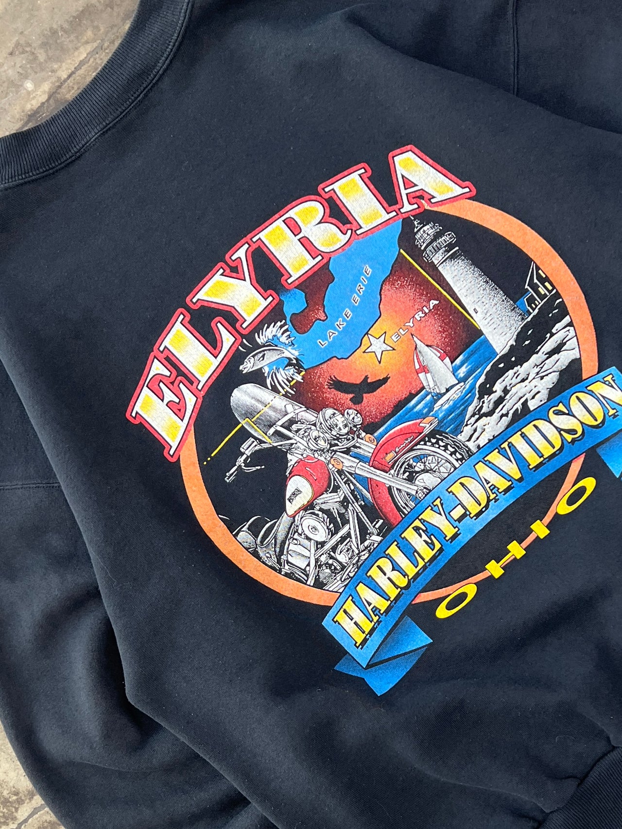 1996 Harley Davidson Eagle Motorcycle Ohio Crewneck