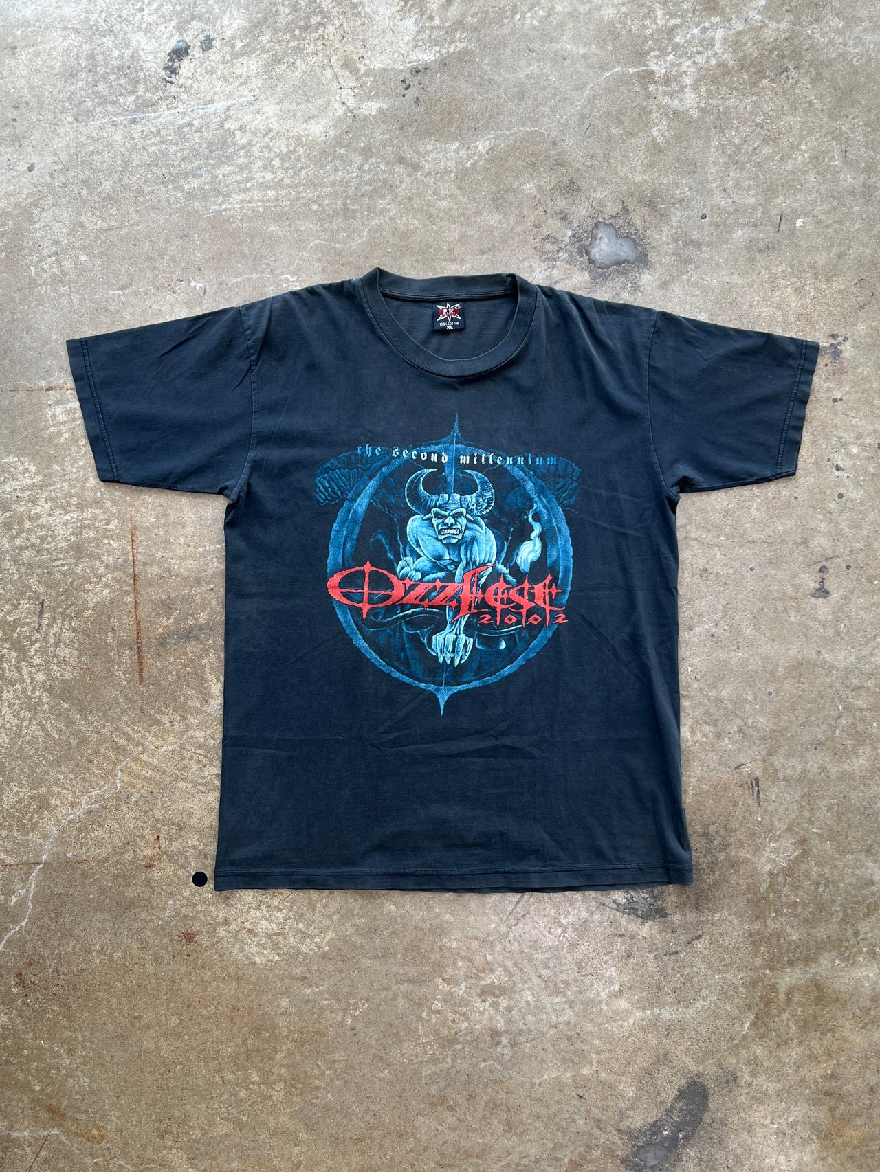 2002 Ozzfest The Second Millennium Boot Tee PK Sports