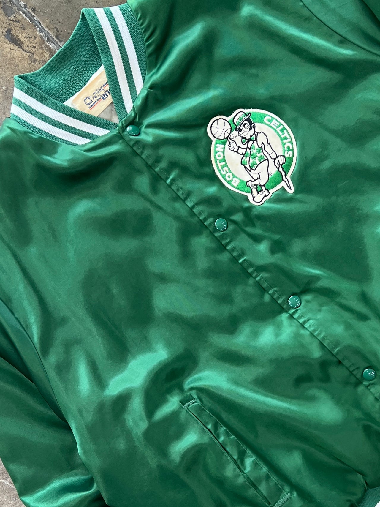 80s NBA Chalk Line Boston Celtics Bomber Jacket