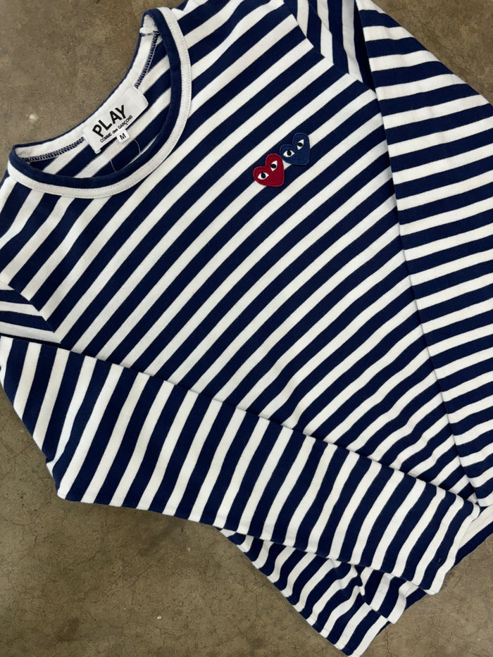 Comme des Garcons Play Heart Stripe W Medium