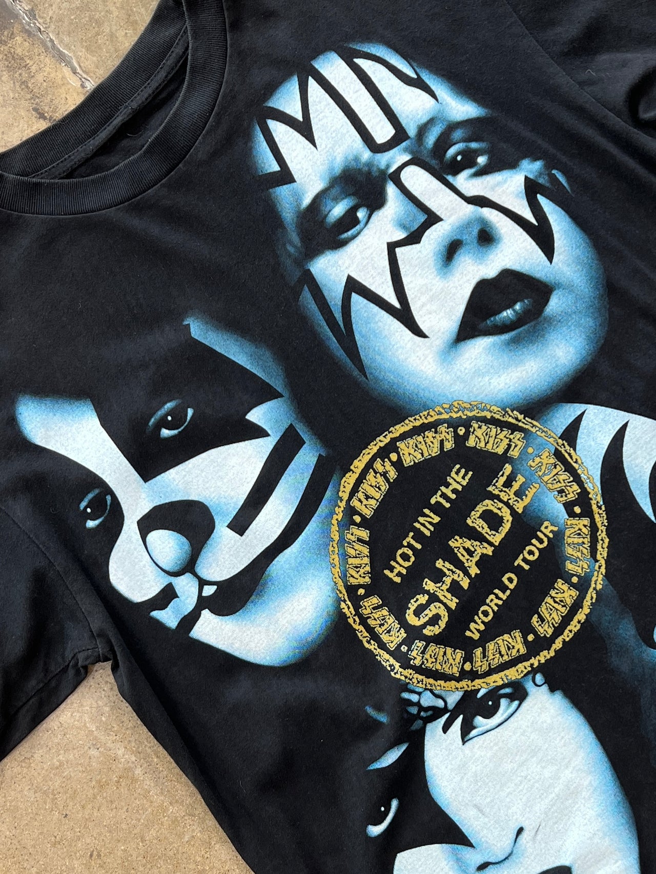 1990 Kiss Hot in the Shade World Tour Members Band Tee