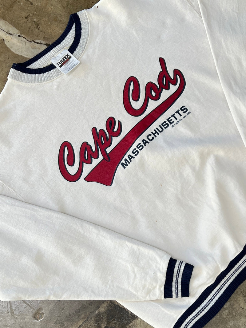 Cape Cod Massachusetts Ribbed Collar Crewneck