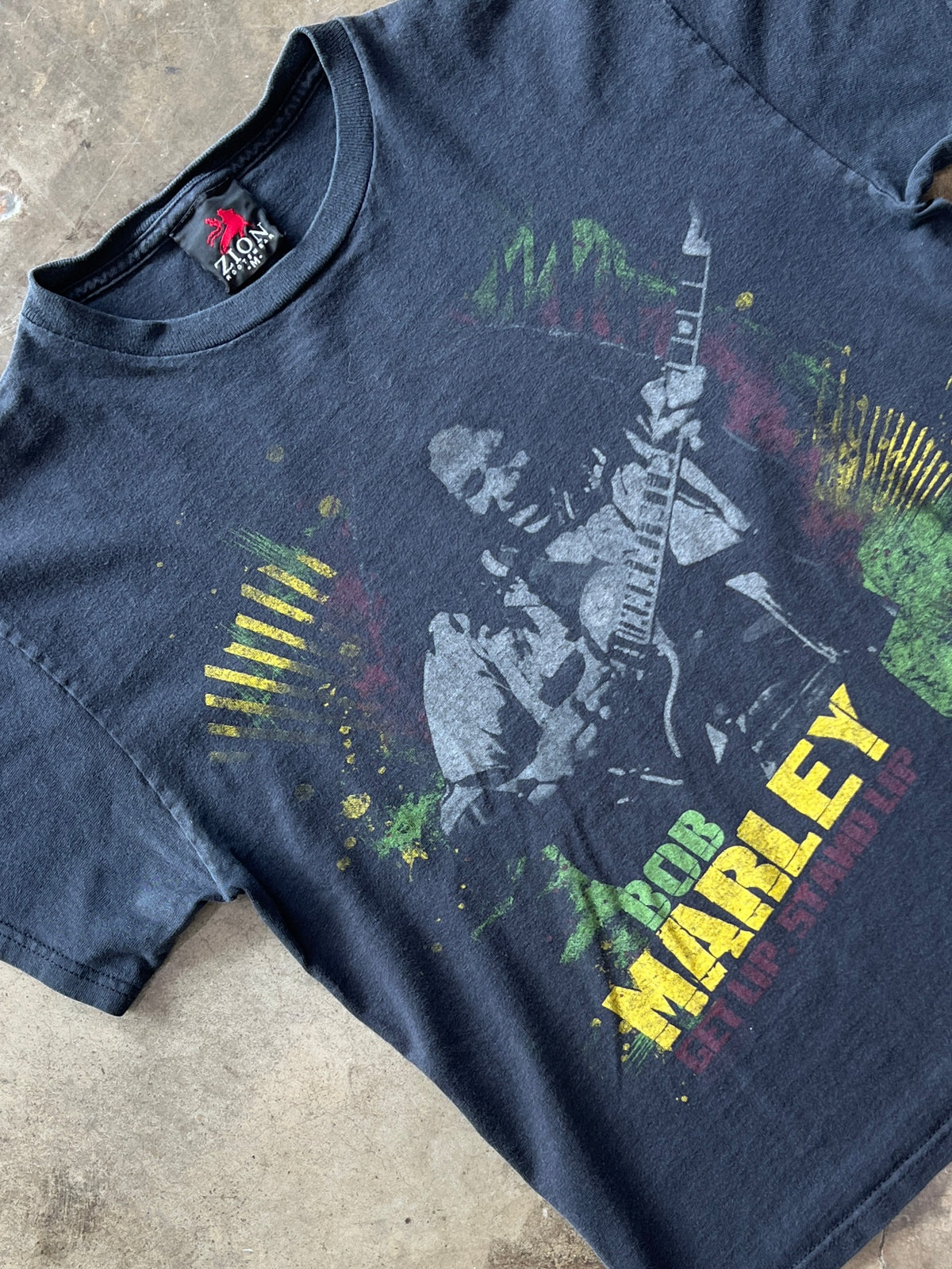 Bob Marley Get Up Stand Up Zion Tag Tee