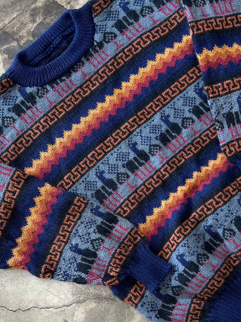 Alpaca Llama Patterned Sweater