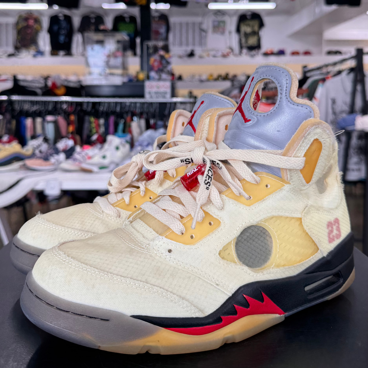 Off White x Air Jordan 5 Sail (2020)