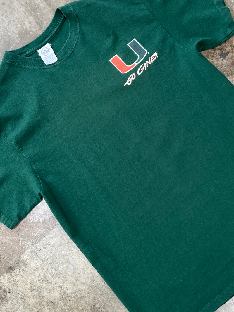 University of Miami Big U Game On Go Canes Tee