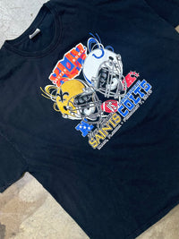 Vintage 2010 Super Bowl XLIV Saints vs. Colts Helmet Tee 3XL