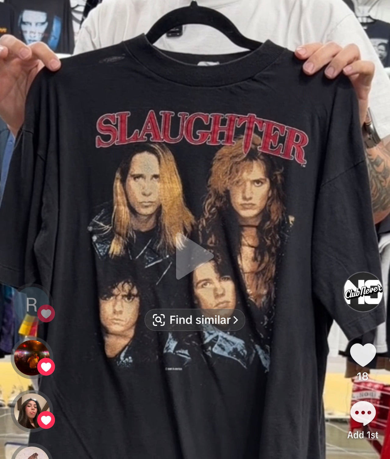 1991 Slaughter Stick It To Ya Tour Band Tee