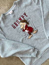 Snow White Grumpy Fuzzy Fleece Crewneck