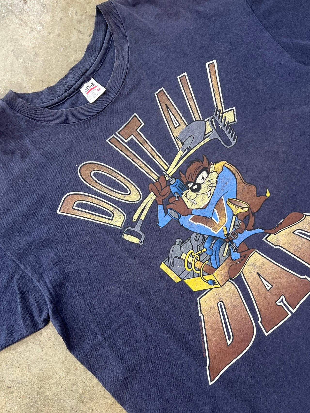 Looney Tunes Taz Do It All Dad Single Stitch Tee