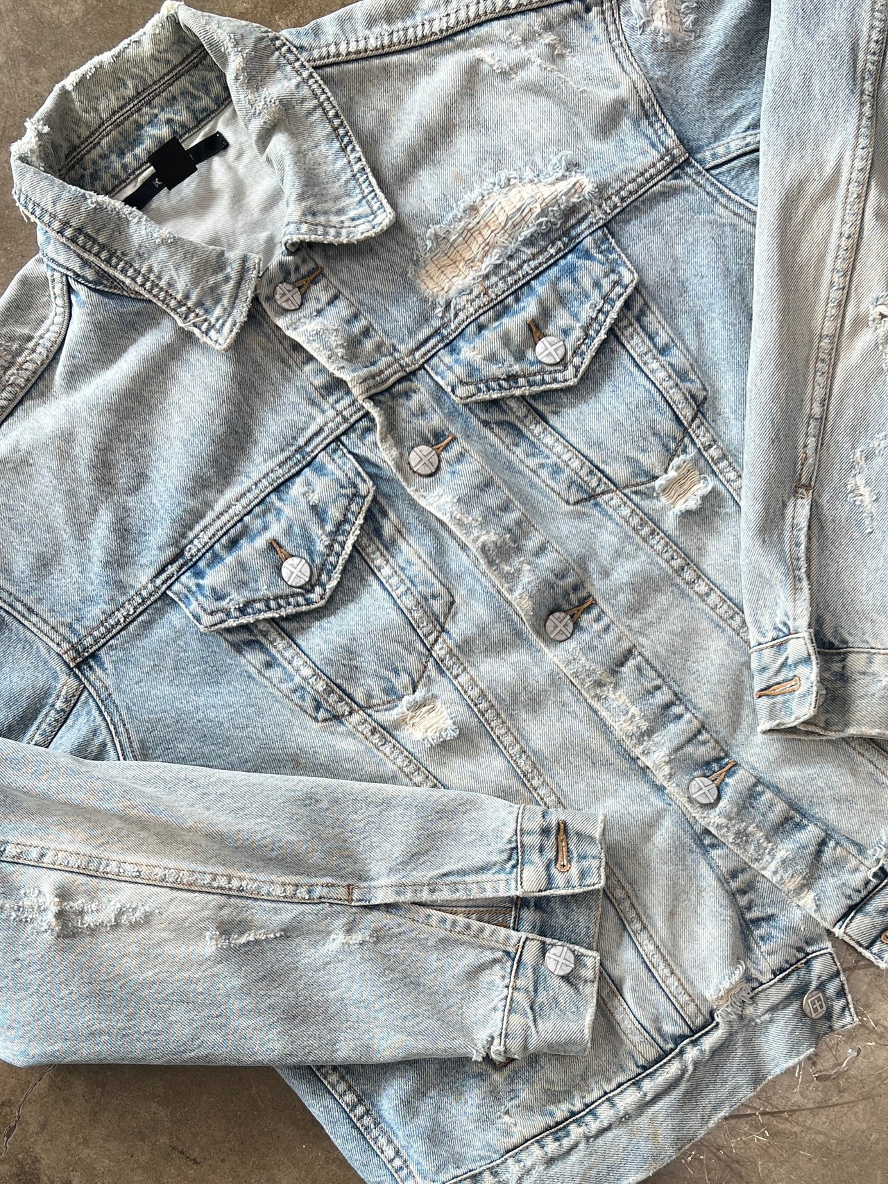 Ksubi Distressed Denim Jacket