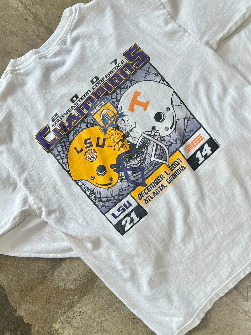 NCAA SEC LSU v. Tennessee Long Sleeve Tee Large