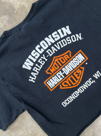 Harley Davidson Oconomowoc, Wisconsin Cropped Tee