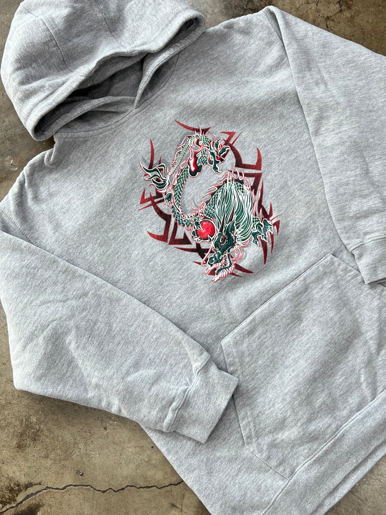 Dragon Tribal Hoodie Youth 10/12