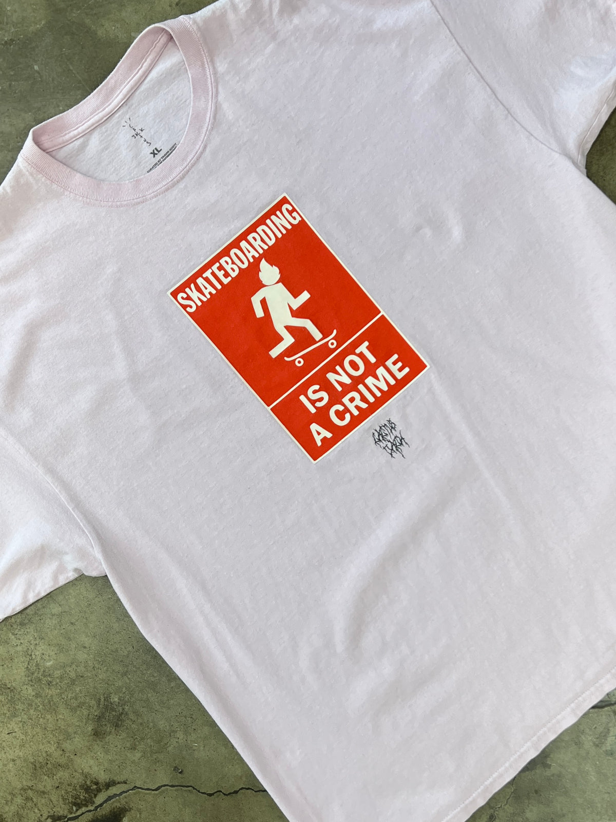 Travis Scott Skateboarding Is Not A Crime Tee