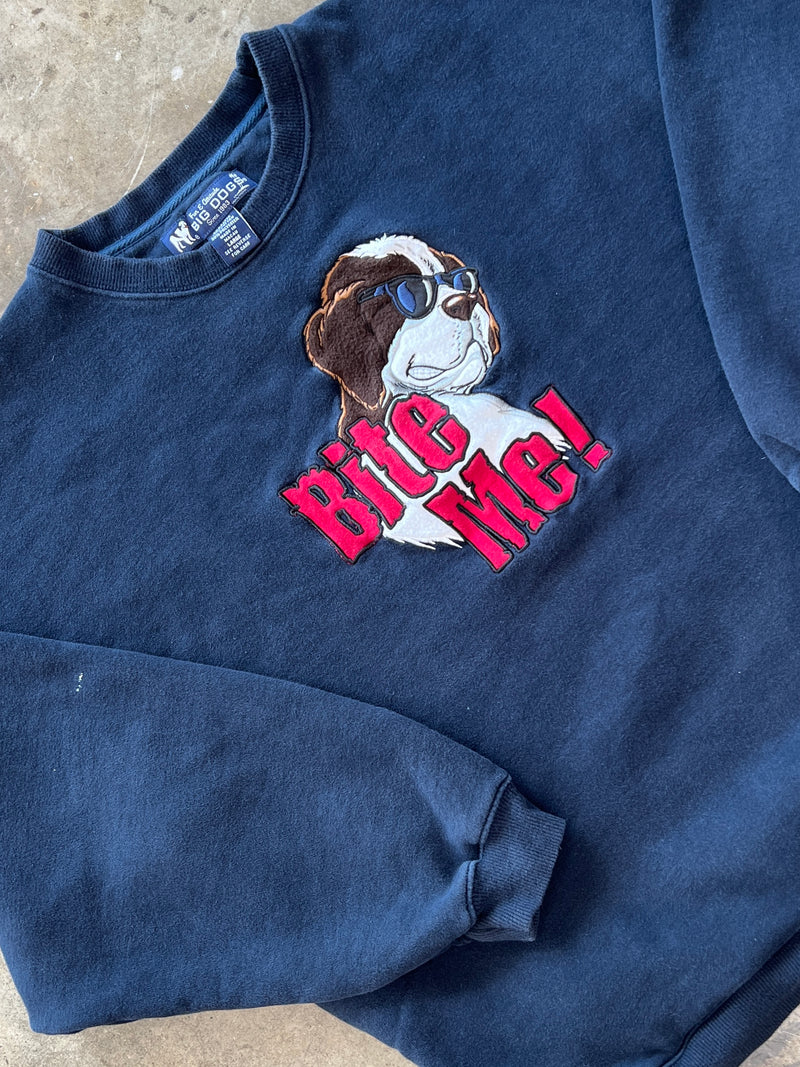 Big Dogs Bull Dog Bite Me Crewneck