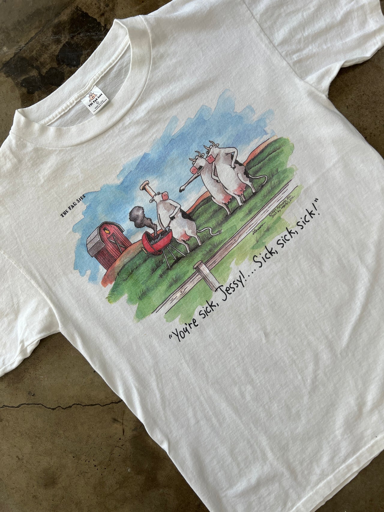 The Far Side BBQ "You're Sick Jessy" Tee