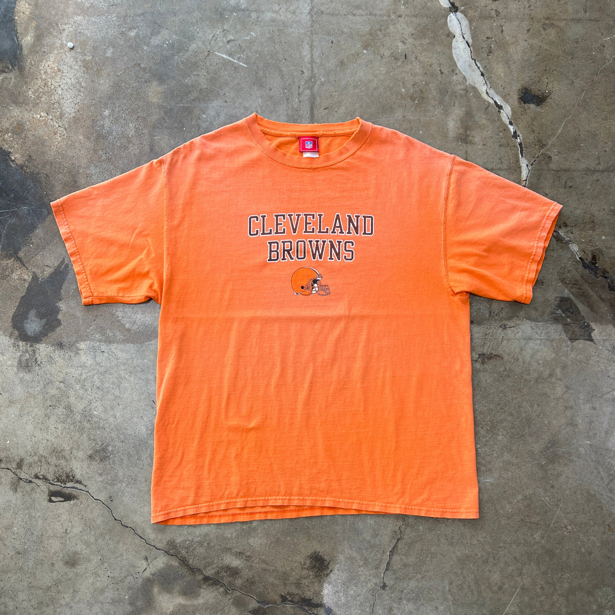 NFL Cleveland Browns Orange Helmet Tee