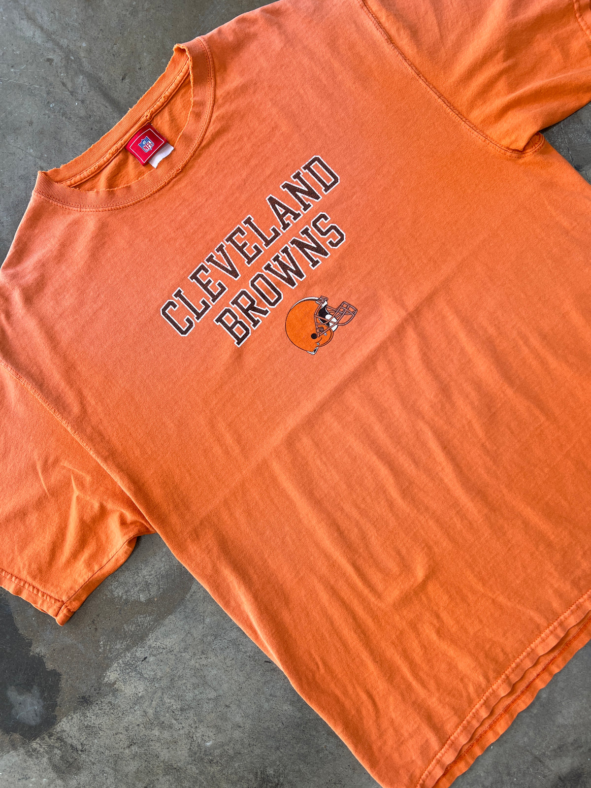 NFL Cleveland Browns Orange Helmet Tee