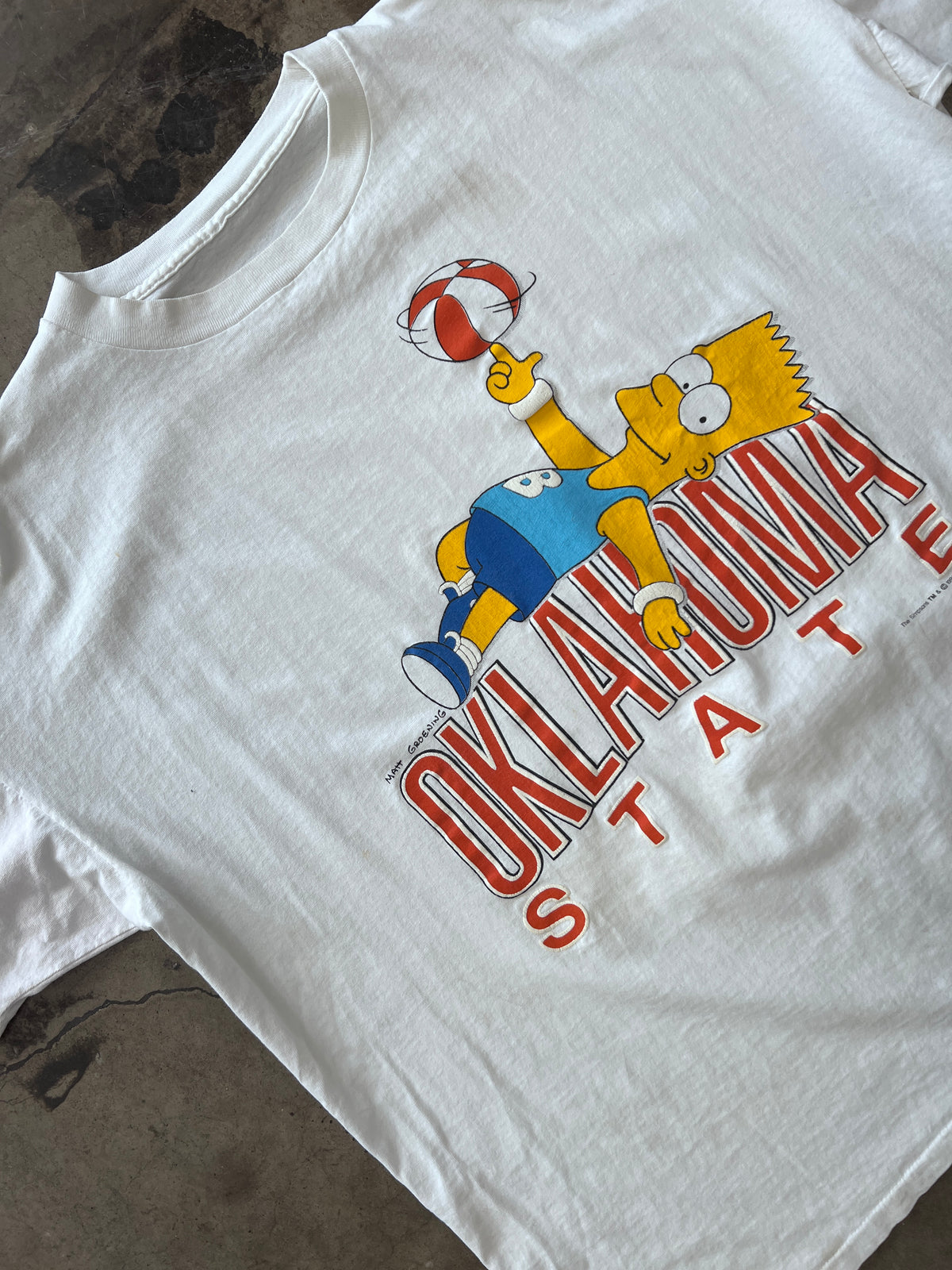 Bart Simpson Oklahoma State Basketball Tee