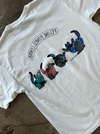 Cat Hawaii Art Single Stitch Tee