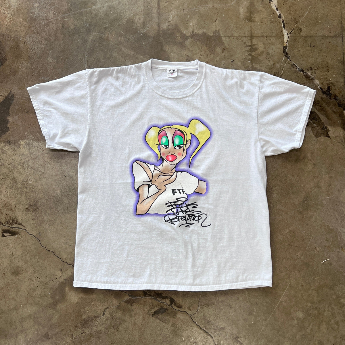 FTP F the Population Graffiti Girl Tee