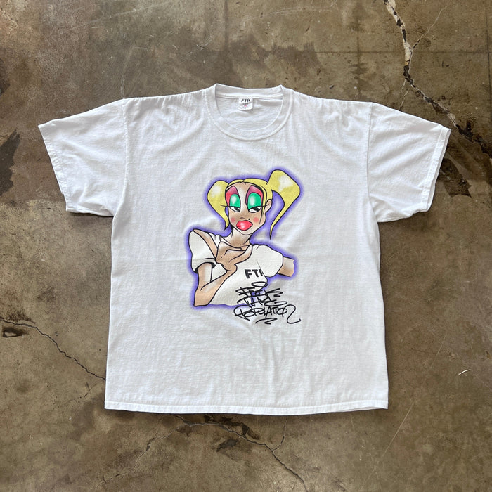 FTP F the Population Graffiti Girl Tee