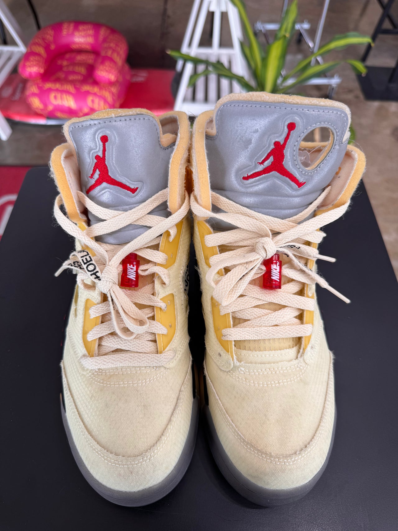 Off White x Air Jordan 5 Sail (2020)