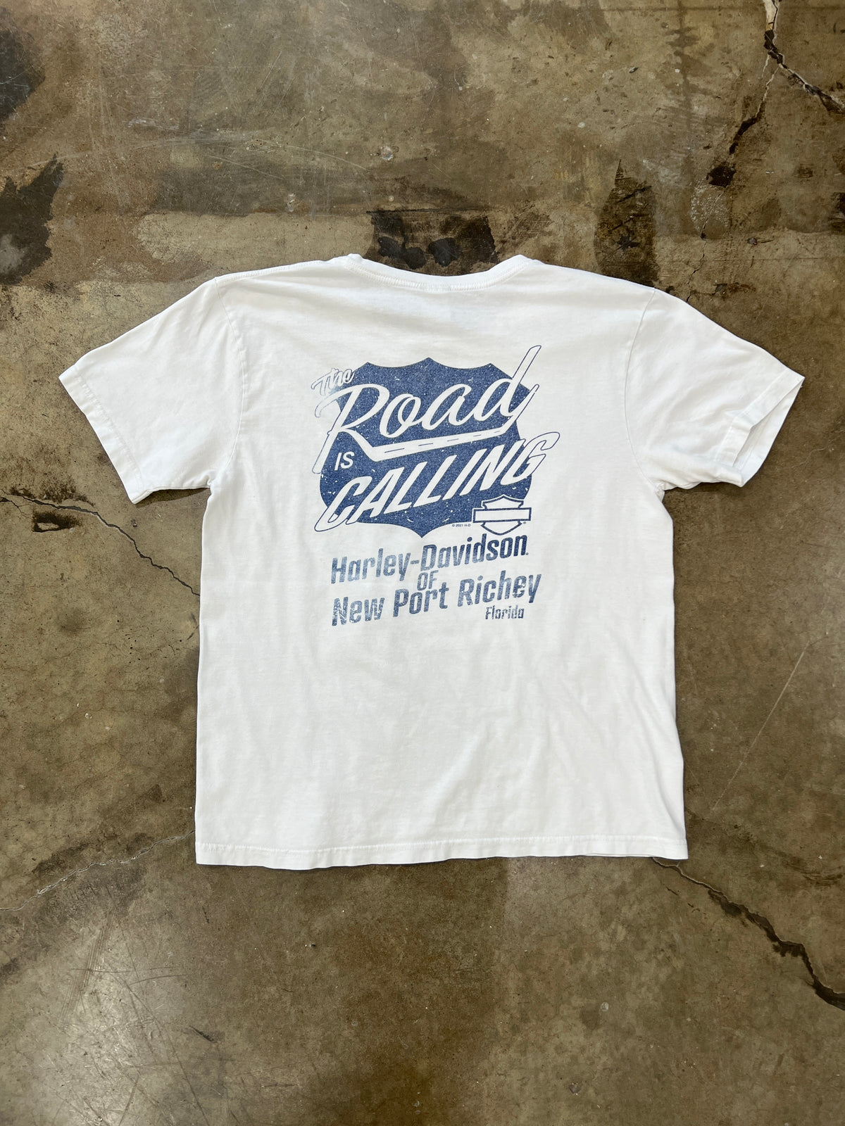 Harley Davidson Road Calling New Port Richey Tee