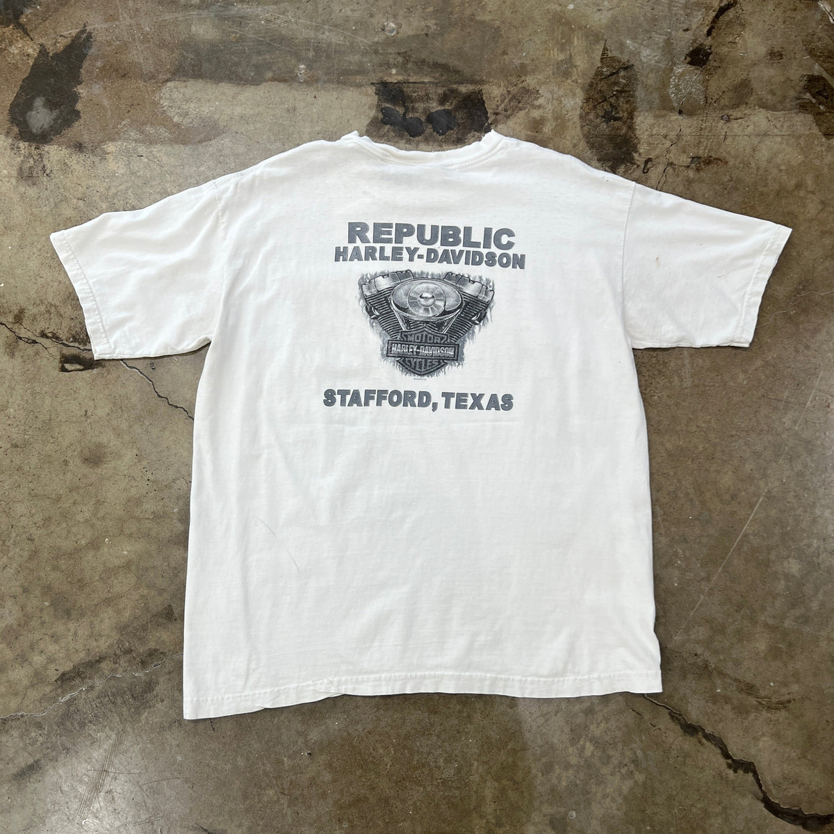 Harley Davidson Stafford Texas Pocket Tee