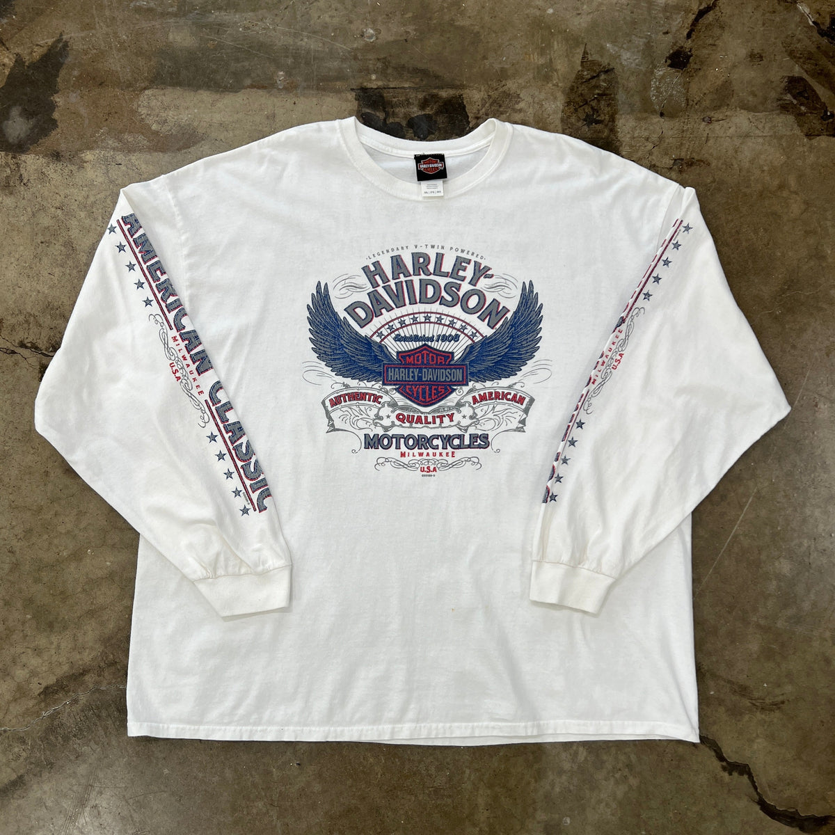 Harley Davidson American Eagle Denton County Texas LS Tee