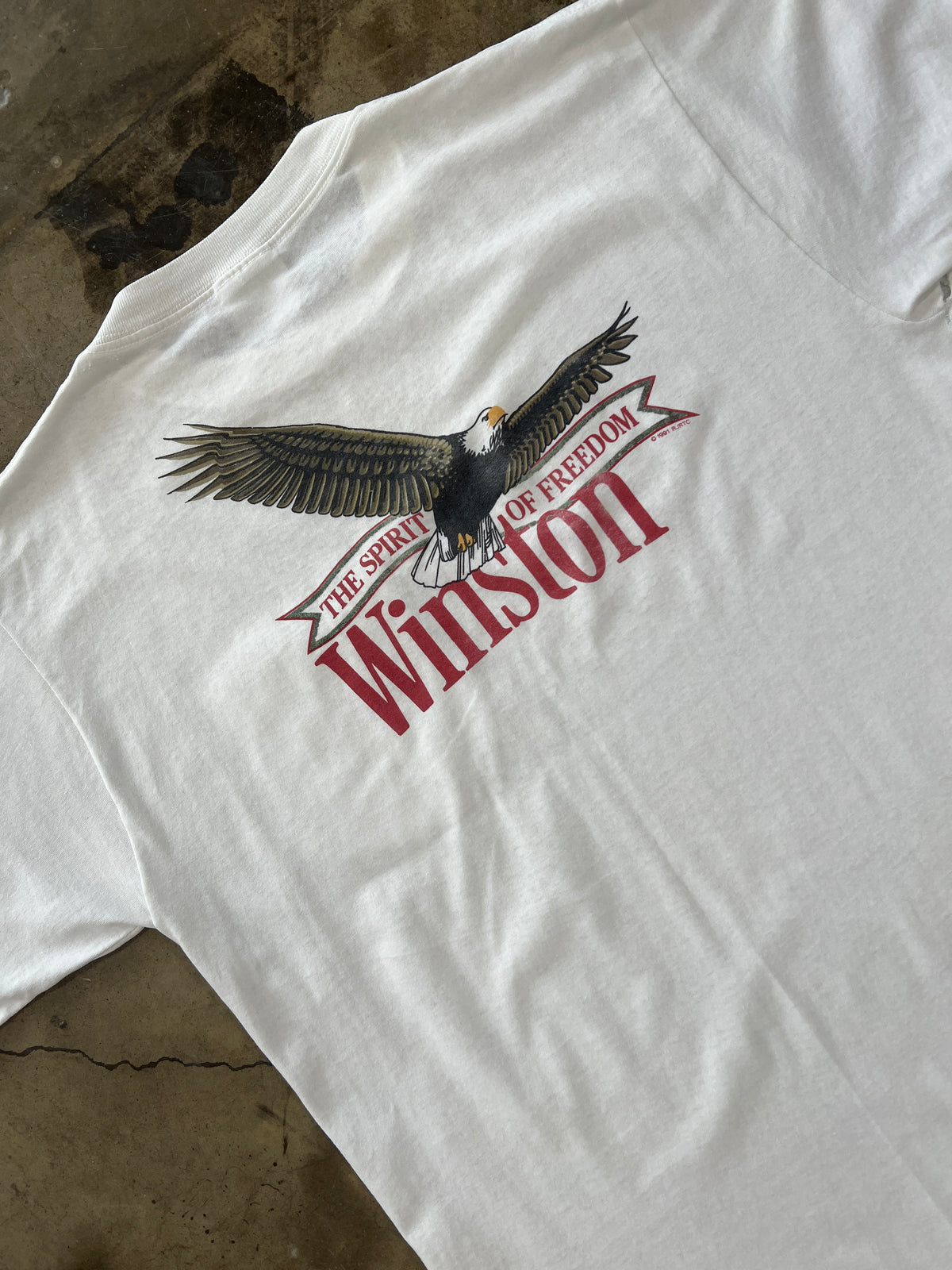 Winston Eagle Pocket Tee Single Stitch