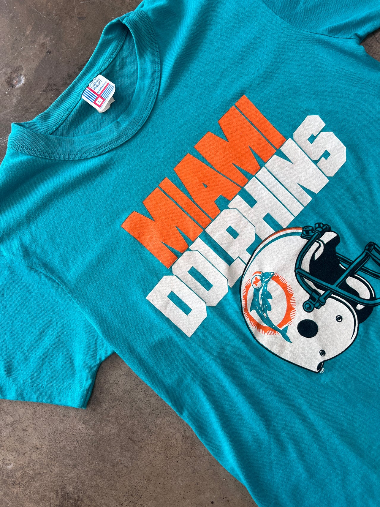 Miami Dolphins Single Stitch Tee