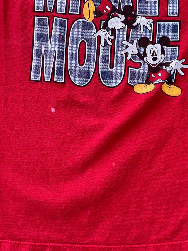 Plaid Mickey Mouse Tee