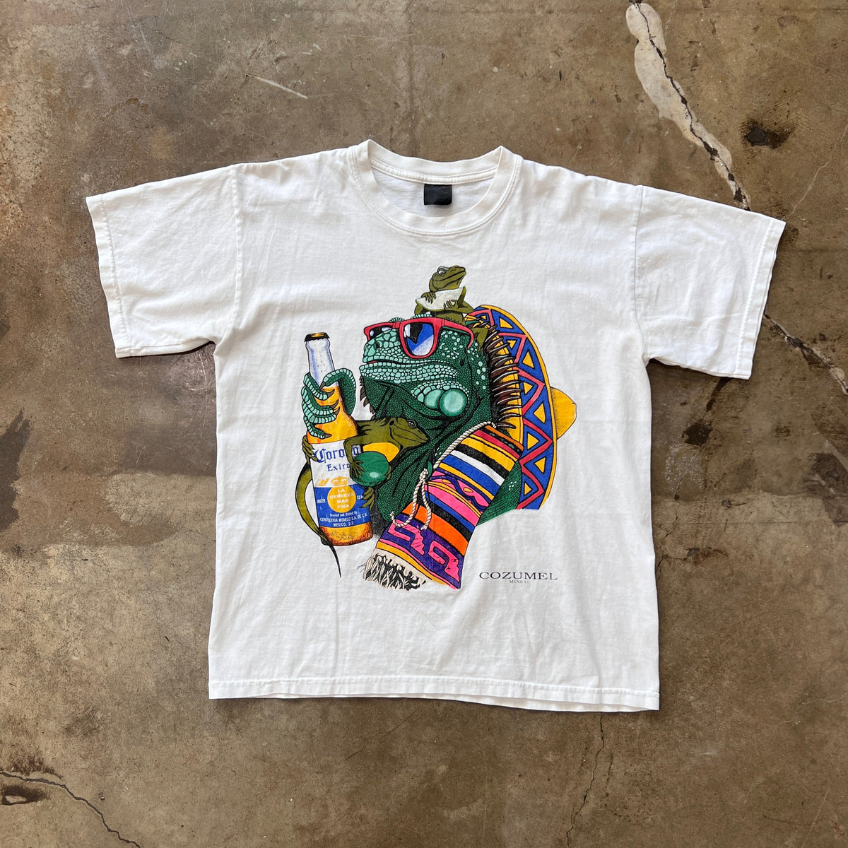 Corona Iguana Cozumel Mexico Tee