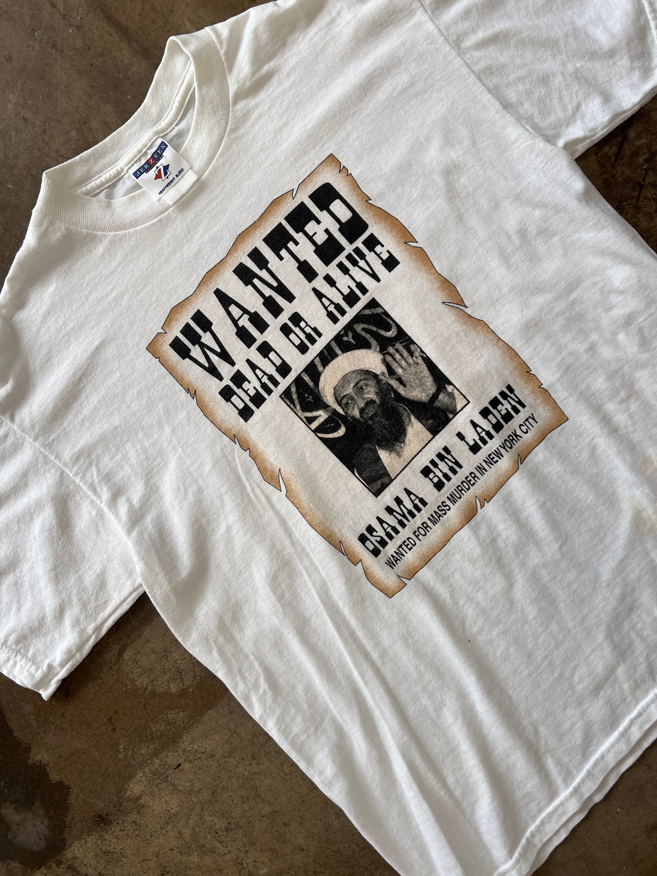 Wanted Osama Bin Laden 9/11 Tee