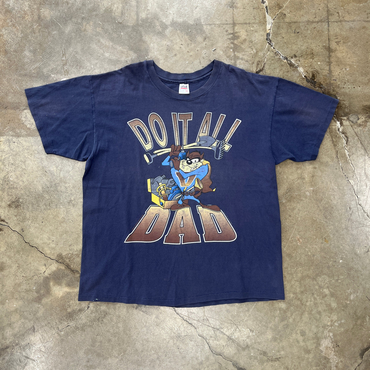 Looney Tunes Taz Do It All Dad Single Stitch Tee