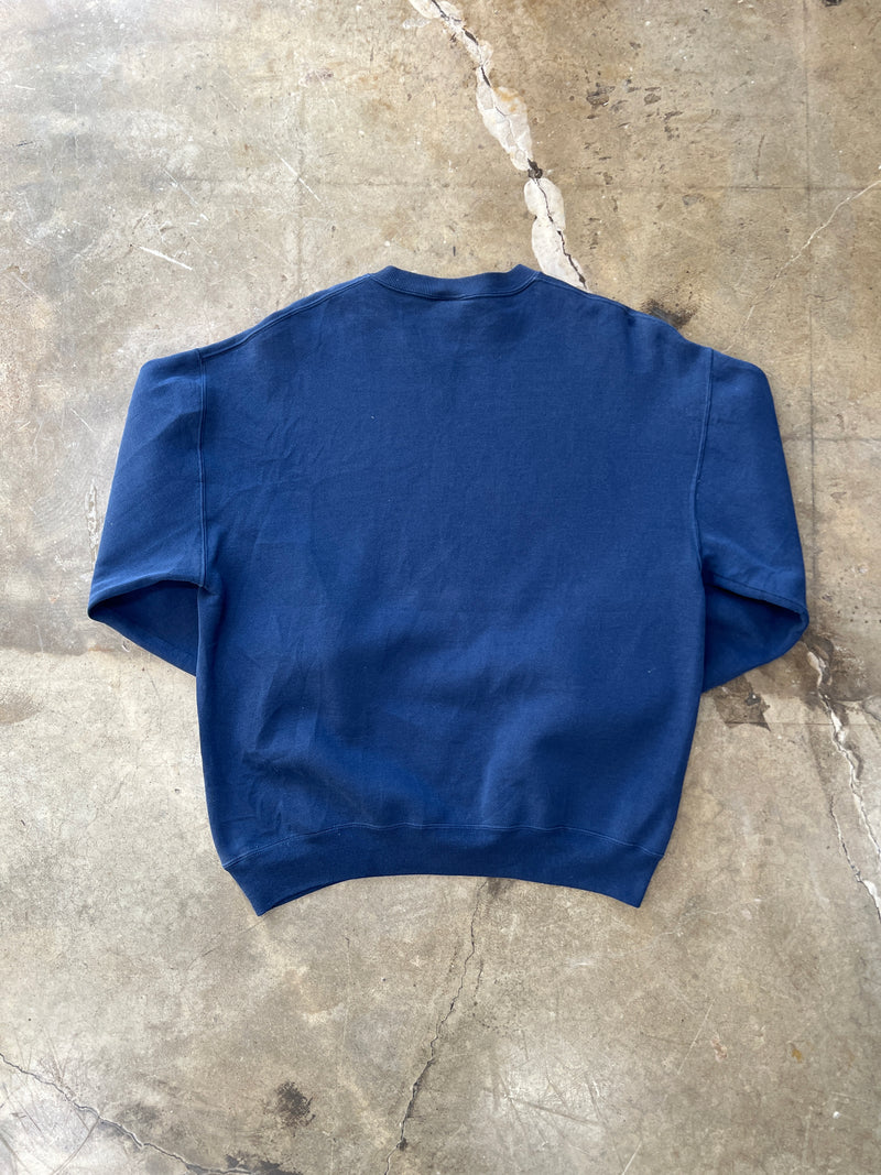 Blank Navy Russell Athletic Crewneck