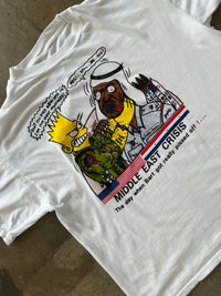 Bart Simpson Middle East Crisis Comic Tee