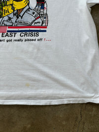 Bart Simpson Middle East Crisis Comic Tee