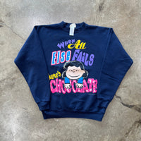 Charlie Brown Peanuts Lucy There’s Chocolate Crewneck