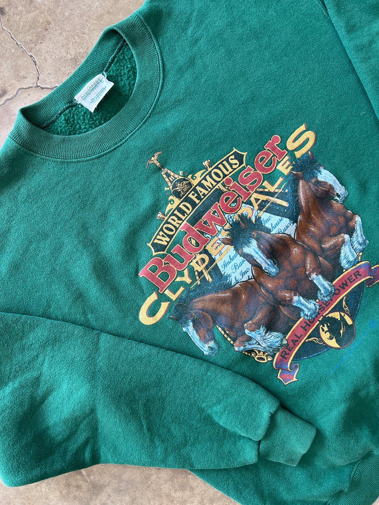 Budweiser Clydesdales Horse Crewneck