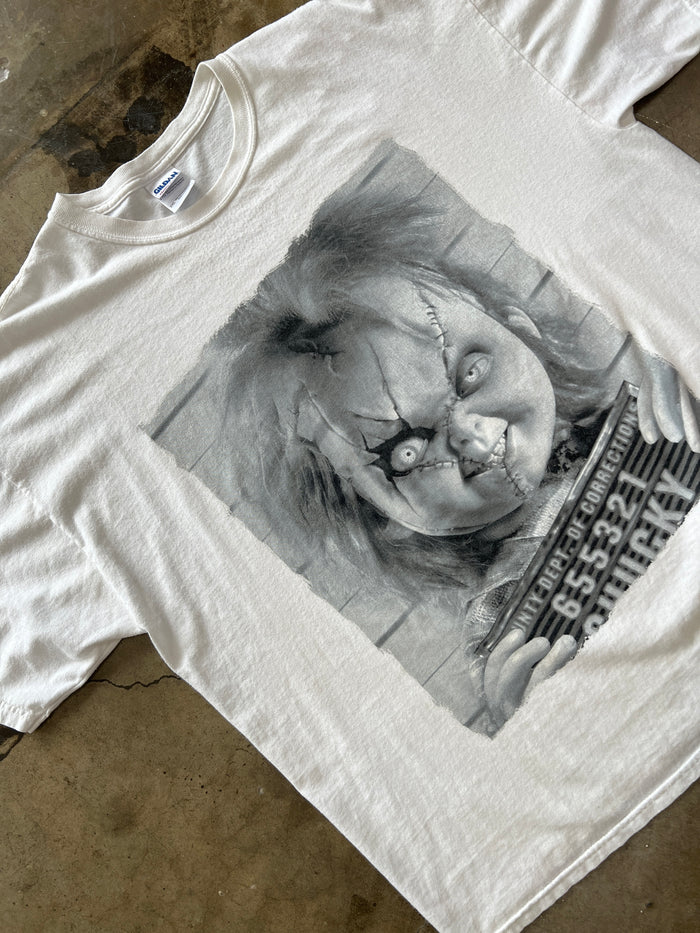 Mugshot Childs Play Chucky Tee